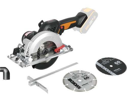 Scie circulaire sans fil WORX Nitro 20V Worxsaw 120mm/41mm WX531.9, moteur brushless + GRATUIT batterie de rechange WA3644 20V (4,0 Ah) offerte Scie circulaire sans fil WORX Nitro 20V Worxsaw 120mm/41mm WX531.9, moteur brushless + GRATUIT batterie de rechange WA3644 20V (4,0 Ah) offerte