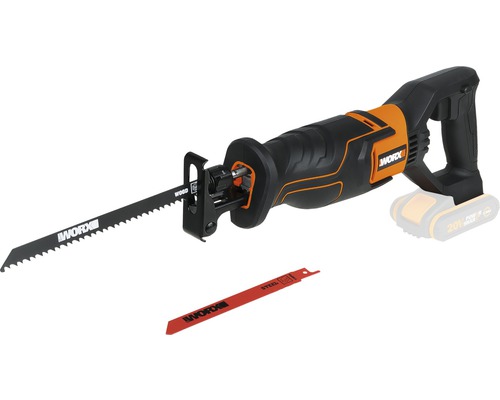 Scie sabre sans fil WORX 20V, longueur de course 20 mm WX500.9 + GRATUIT batterie de rechange WA3644 20V (4,0 Ah) Scie sabre sans fil WORX 20V, longueur de course 20 mm WX500.9 + GRATUIT batterie de rechange WA3644 20V (4,0 Ah)