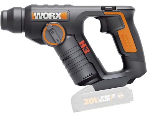 Marteau perforateur sans fil Worx 3 en 1 WX394.91 20V sans