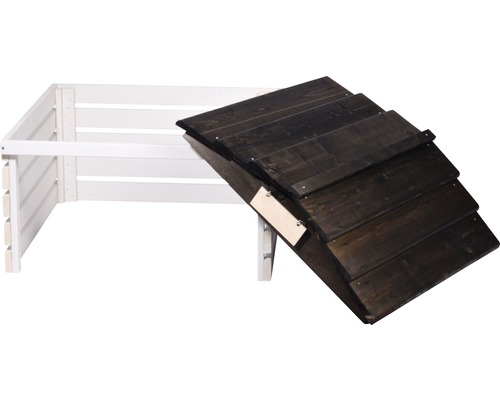 Composteur en bois avec couvercle