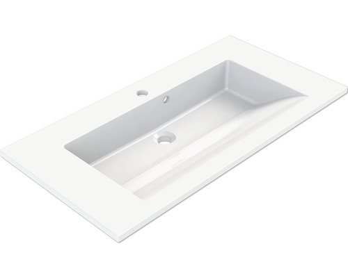 Vasque Allibert Slide 80,2 x 46,2 cm blanc brillant avec revêtement 814023