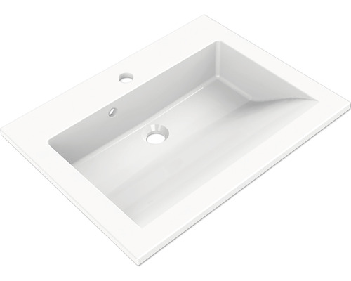 Vasque Allibert Slide 60,2 x 46,2 cm blanc brillant avec revêtement 814022