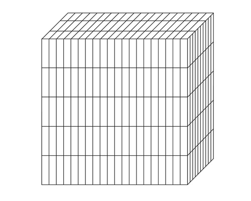 Illustration d''un cube composé d''éléments individuels