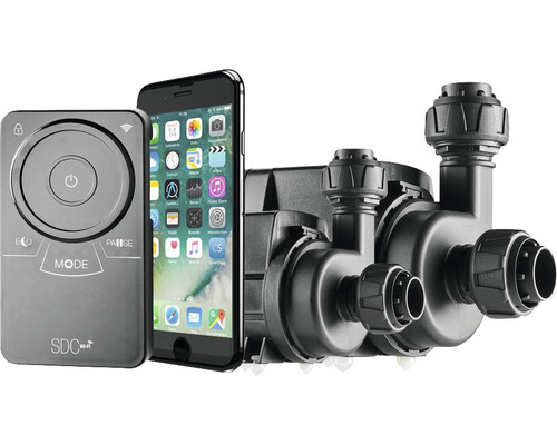 Multifunktionspumpe SICCE Syncra SDC 9.0 programmierbar per APP 4000 - 9000 l/h Aquariumpumpe mit Smartphone und Fernbedienung