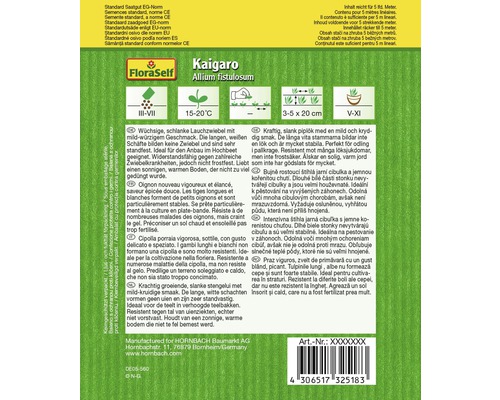 Sachet de graines Kaigaro Allium fistulosum de FloraSelf