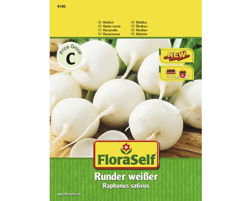 FloraSelf Radis rond blanc paquet de graines