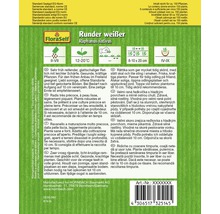 Paquet de graines de radis ronds blancs (Raphanus sativus) de la marque FloraSelf
