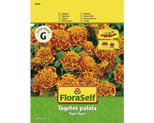 Tagetes 'Tiger Eyes' FloraSelf samenfestes Saatgut Blumensamen