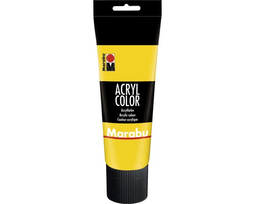 Peinture acrylique Marabu Acryl Color jaune 019 225 ml Tube de peinture acrylique