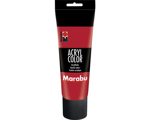 Peinture acrylique Marabu Acryl Color rouge cerise 031 225 ml Tube de peinture acrylique Marabu