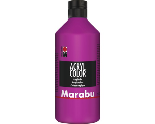 Peinture acrylique Marabu Acryl Color magenta 014 500 ml Bouteille de peinture acrylique