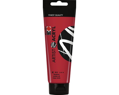 Marabu Artist Acryl, rouge carmin 911, 120ml-0