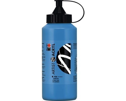 Marabu Artist Acryl, cyan primaire 956, 500ml
