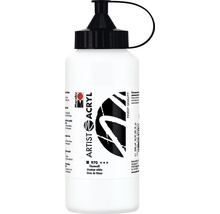 Marabu Acrylfarbe Artist Acryl titanweiß 970 500 ml