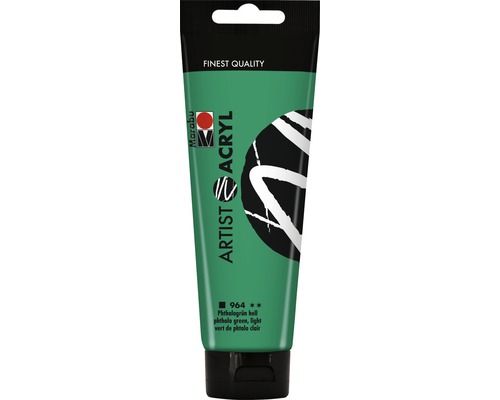 Marabu Artist Acryl, vert phtalo clair 964, 120ml