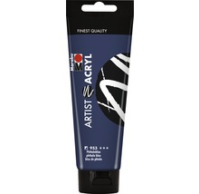 Peinture acrylique Marabu Artist Acryl bleu phtalo 953 120 mlml