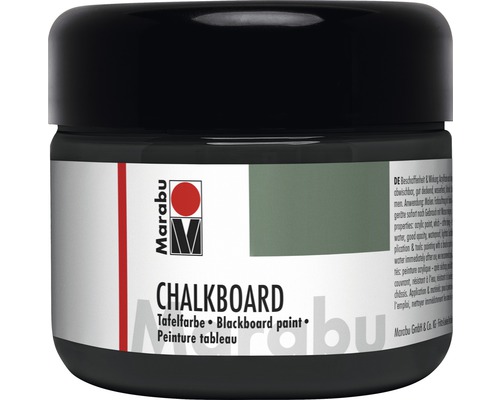 Peinture pour tableau Marabu Chalkboard noir 875 225 ml Peinture pour tableau noir Marabu dans un récipient de peinture