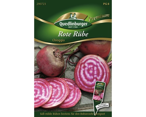 Samenpackung für Rote Rübe Chioggia von Quedlinburger