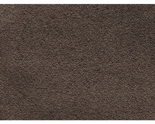 Moquette Saxony Venezia marron chocolat largeur 400 cm (au mètre)