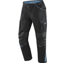 Pantalon de travail noir avec poches et renforts aux genoux
