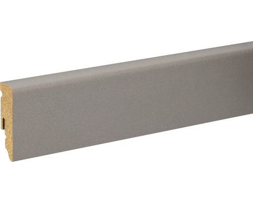 Sockelleiste beigegrau foliert FU062L 15 x 58 x 2400 mm Sockelleiste aus Holz