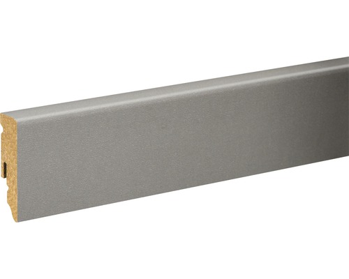 Plinthe gris foncé plaxée FU062L 15x58x2400 mm