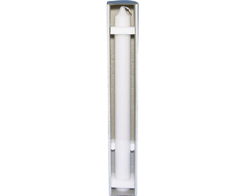 Bougie de table blanche dans son emballage