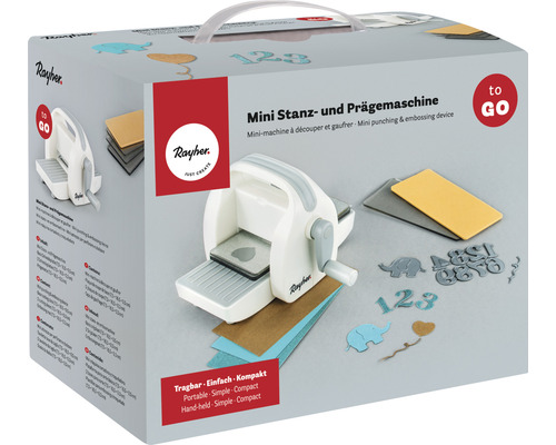 Rayher Mini Stanz- und Prägemaschine im Set