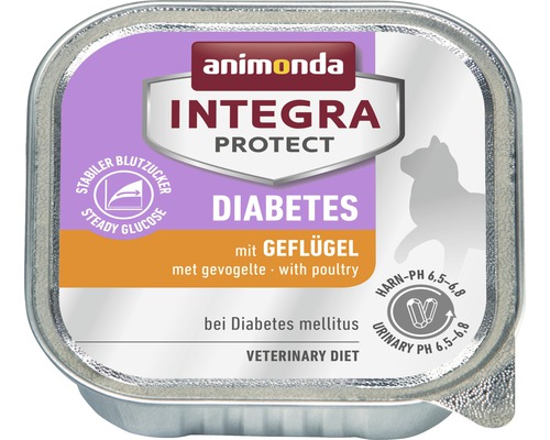 Pâtée pour chats animonda Protect Diabetes à la volaille 100 g