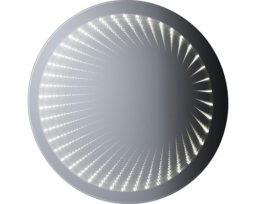 Runder Spiegel mit Unendlichkeitseffekt