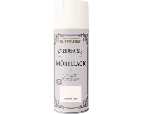 Peinture aérosol couleur craie porcelaine rose 400 ml Rust-Oleum peinture pour meubles à la craie en aérosol