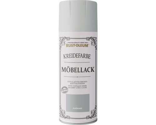 Peinture aérosol couleur craie anthracite 400 ml Bombe de peinture pour meubles, peinture à la craie anthracite