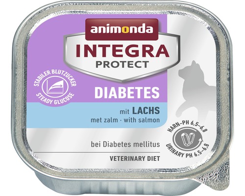 Pâtée pour chats Protect animonda Diabetes au saumon 100 g