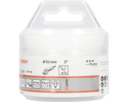 Bosch Diamanttrennscheibe mit 51 mm Durchmesser im Behälter