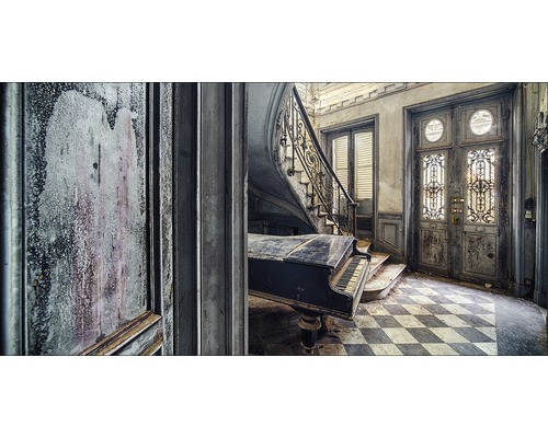 Giclée Leinwandbild Lost House 60x120 cm