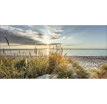 Giclée Leinwandbild Wilder Strand 80x160 cm
