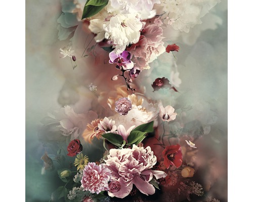 Tableau sur toile giclée Baroque Flowermix Vl 100x100 cm