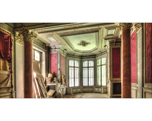 Giclée Leinwandbild Lost red room 90x180 cm