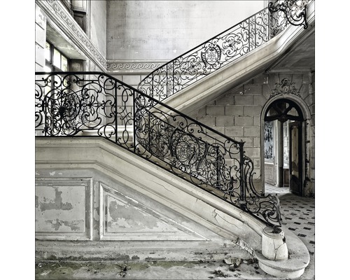 Giclée Leinwandbild Old Staircase II 100x100 cm