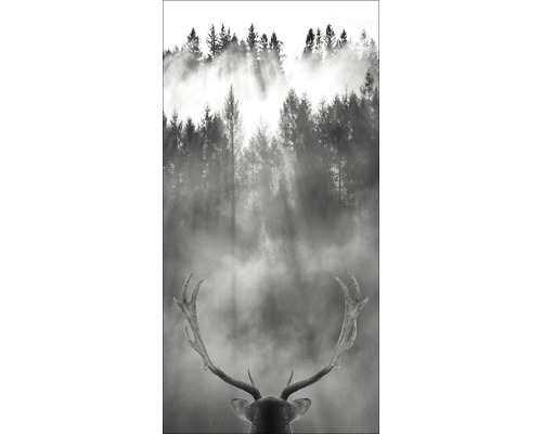 Tableau sur toile giclée Looking Deer 100x50 cm