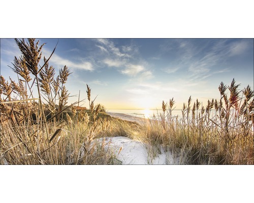 Giclée Leinwandbild Wilder Strand III 60x120 cm