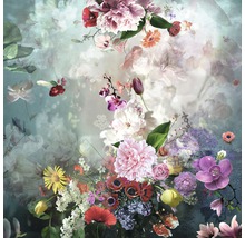 Giclée Leinwandbild Baroque Flowermix I 80x80 cm