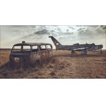 Giclée Leinwandbild Scrap Plane 100x200 cm