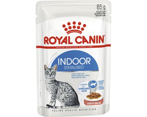 Pâtée pour chat ROYAL CANIN Indoor Sterilised en sauce 85 g