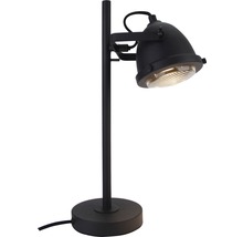 Lampe de table métal/verre 1 ampoule HxØ 450x130 mm Nero noir-thumb-4