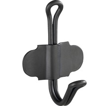 Wandhaken Nostalgie schwarz matt