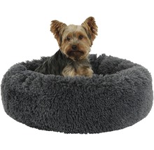 Lit douillet Fluffy gris, Ø 76 x 19 cm gris