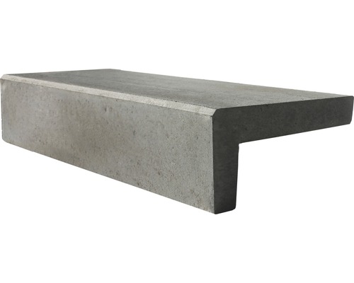 Beton Winkelstufe grau 88 x 18 x 32 cm