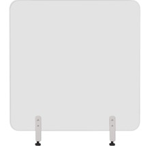 Cloison de protection hygiénique en verre pour la table sans cadre 90x90 cm