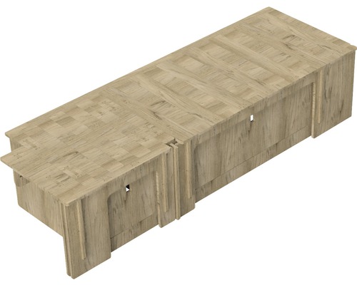 Système de lit Buildify Campingbox Christoph asymétrique en longueur notamment pour Ducato/Crafter/Sprinter 1900x1180x435 mm (Lxlxh) (sans matériel de montage et de fixation)-0